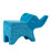 Elephant - Soapstone/Turquoise