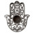 Candle Holder/Mini - Pewter/Hamsa