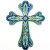 Cross Wall Hanging- Blue/Green Cross Wall Hanging- Blue/Green