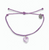 Bracelet/Pura Vida - Amethyst Heart/Purple