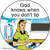 Button Pin - God Knows When You Don't Tip