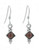 Earrings - Garnet Pyramid
