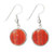 Earrings - Circular Red Shell