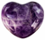 Puffed Gemstone Heart - Amethyst