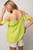 Shirt - Off Shoulder Top/Green Pear