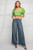 Shirt - Sweetheart Crop Top/Apple Green