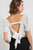 Shirt - Sweetheart Crop Top/White