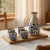 Sake Set - Blue & White/5 Piece Set