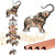 Wind Chime - Metal/Elephant