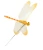 Dragonfly Plant Stake - Yellow