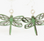 Earrings - Dragonfly/Emerald