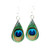 Earrings - Peacock Feather