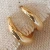 Earrings/Gold/Hoop - Clicker Artisan Style Hoop Earrings