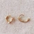 Earrings/Gold/Hoop - Starburst Mini Clicker Hoop Earrings