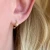 Earrings/Gold/Hoop - Starburst Mini Clicker Hoop Earrings