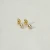 Earrings/Gold/Post - Mini Pearl Cabochon Stud Earrings