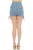 Shorts - Peace Sign/Drawstring/Blue