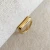 Ring/Gold - Bubble Flat Top Stackable Ring