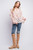 Shirt - Ruffled Sleeve Floral/Blush
