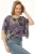 Scarf Top - Moonflower w/ Cats/Violet