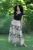 Skirt - Tiered Bohemian Maxi/Floral