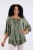 Blouse - Embroidered Boho Peasant/Green