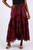 Skirt - Tiered Ruffle w/ Lace Detailing/Burgandy