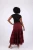 Skirt - Tiered Ruffle w/ Lace Detailing/Burgandy