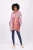 Blouse - Bell Sleeve Flowy Tunic: Pink Flora Aura