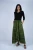 Skirt - Tiered Ruffle w/ Lace Detaliling/Green