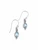 Earrings - Blue Topaz & small Amethyst