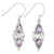 Earrings - Double Teardrop Faceted Amethyst