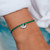 Sale Bracelet/Pura Vida - Sloth/Silver/Dark Green