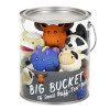 HuggleHounds Bucket of Ruff-Tex® Balls (10 pieces of Small Ruff-Tex® balls)