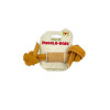 HuggleHounds HuggleHide Leather Bone Sm