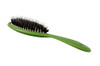 Bass The BIO-FLEX Shine, Shine & Condition Hair Brush, 100% Pure Natural Bristle + Nylon Pin, Patented Compressed Plant Fiber Handle, Oval Leaf Shape, Assorted Colors