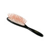 Bass 58 Style & Detangle Pet Brush, 100% Premium Alloy Pin, High Polish Acrylic Handle, Large Oval, Assorted Colors