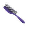 Bass ECF1 The BIO-FLEX, Detangling Hair Brush, Flexible Nylon Pins, Patented Compressed Plant Fiber Handle, Leaf Shape, Assorted Colors
