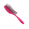 Bass ECF1 The BIO-FLEX, Detangling Hair Brush, Flexible Nylon Pins, Patented Compressed Plant Fiber Handle, Leaf Shape, Assorted Colors