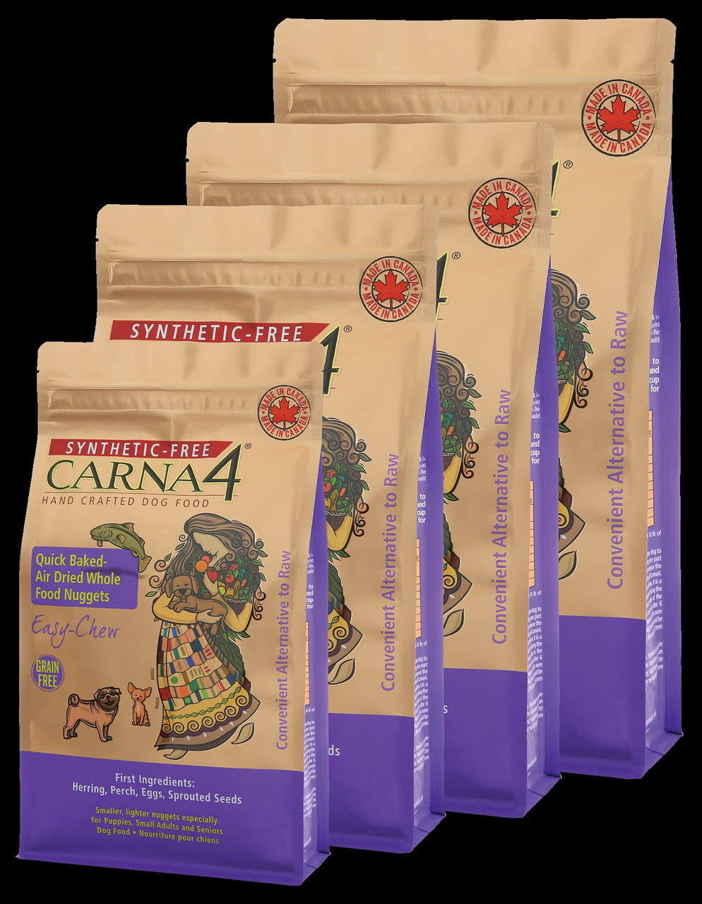 Carna4 GF Easy-Chew Dog Food FISH 5 lb