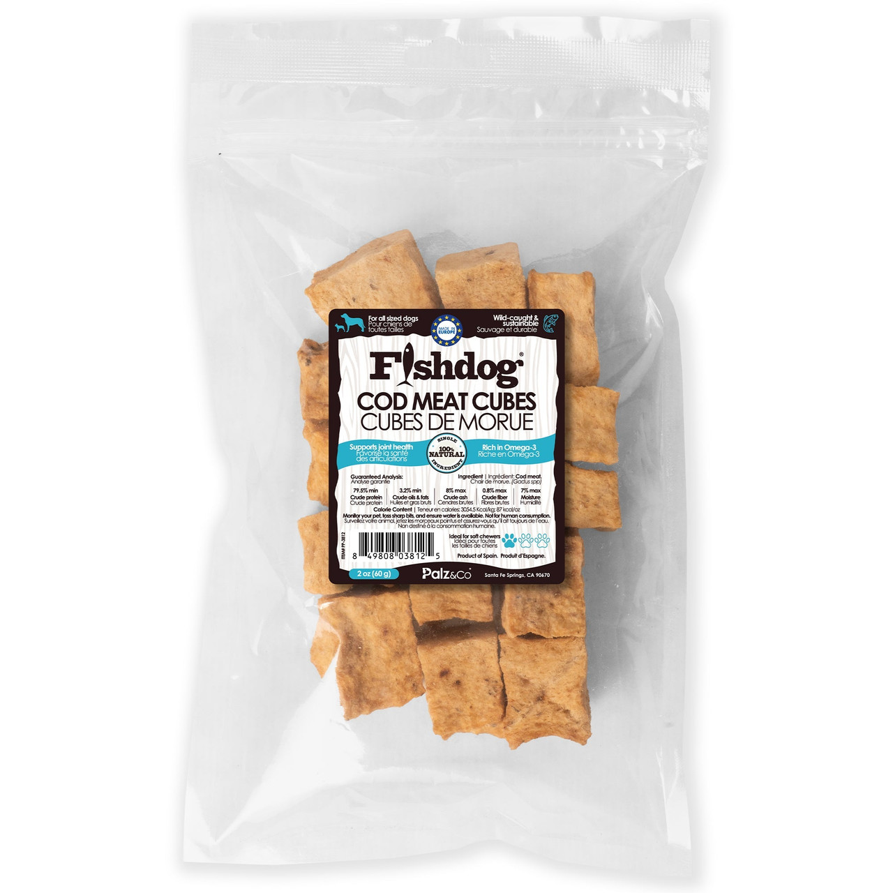 Palz&Co Fishdog Cod Meat Cube 2oz
