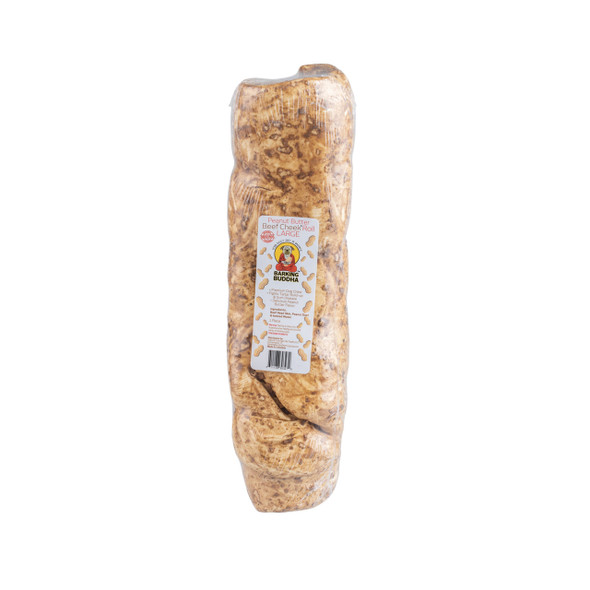 Barking Buddha Peanut Butter Beef Cheek Roll Large