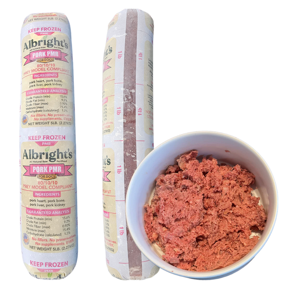 Albright's PMR Pork Raw Dog Food 2lb