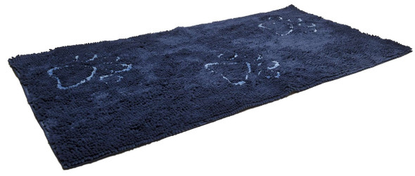 Dog Gone Smart Dirty Dog Doormat RUNNER Bermuda Blue w/light blue