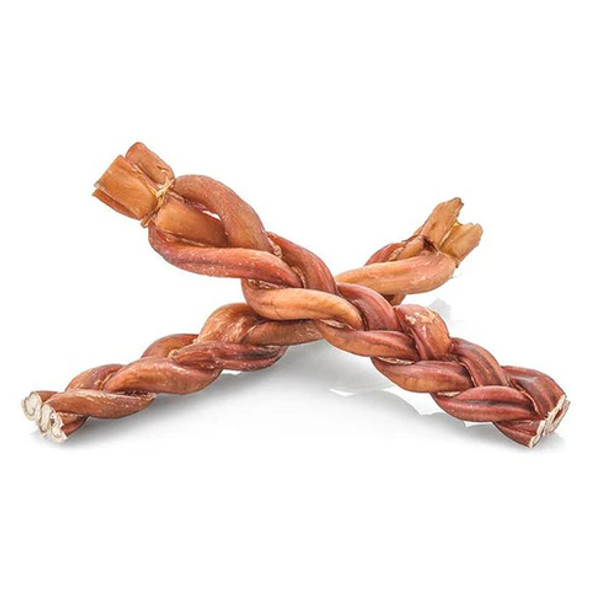 Lennox Premium Dog Chew - Odor Free BRAIDED Bully Stick 12"