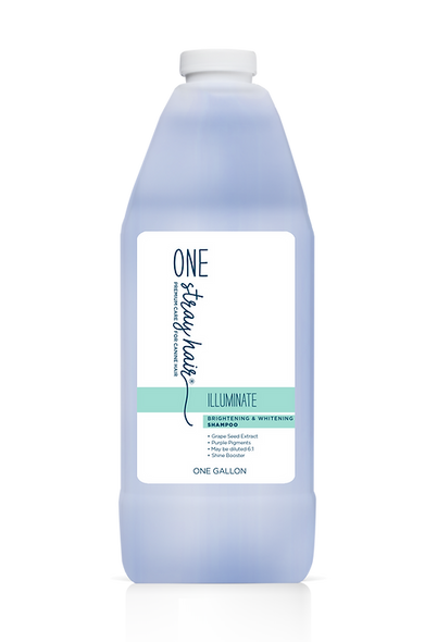One Stray Hair Illuminate Brightening and Whitening Shampoo For Dogs, Gallon