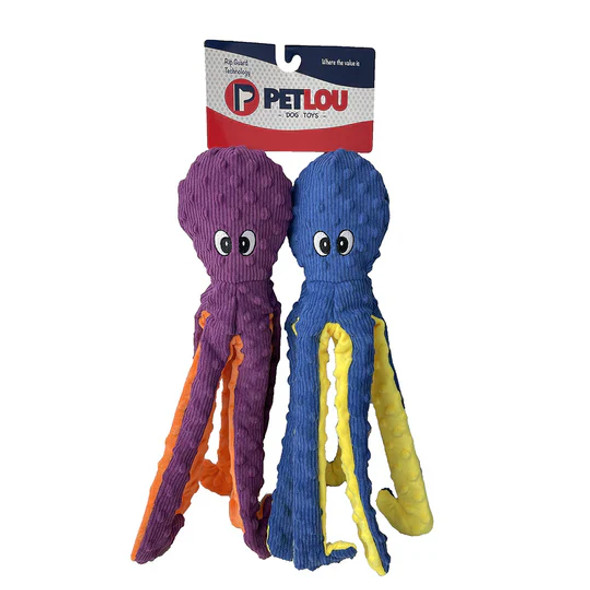 Petlou 16" Dotty Friends 2.0, Twin Pack Octopus (Blue & Purple)