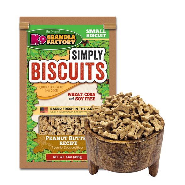 K9 Granola Simply Biscuit Peanut Butter Sm 15lb