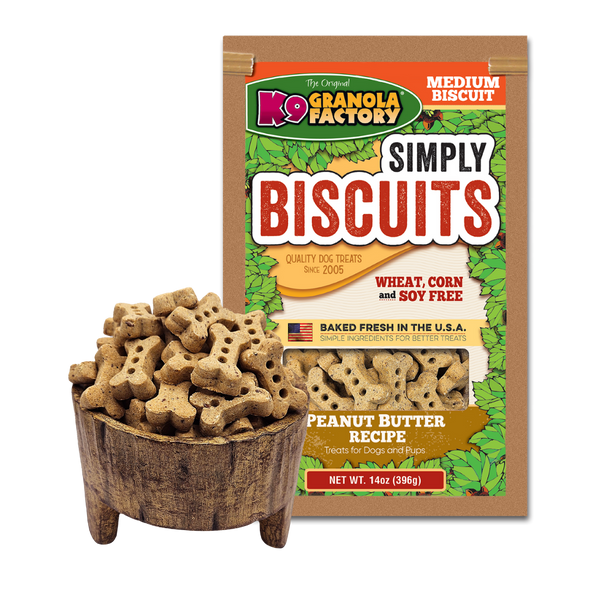 K9 Granola Simply Biscuit Peanut Butter Md 12lb