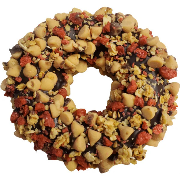 K9 Granola Factory Gourmet Donut - Carob PB n' Bacon Crunch